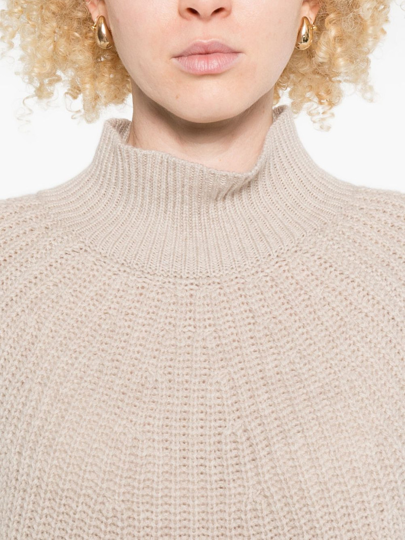 high-neck ribbed-knit sweater 5