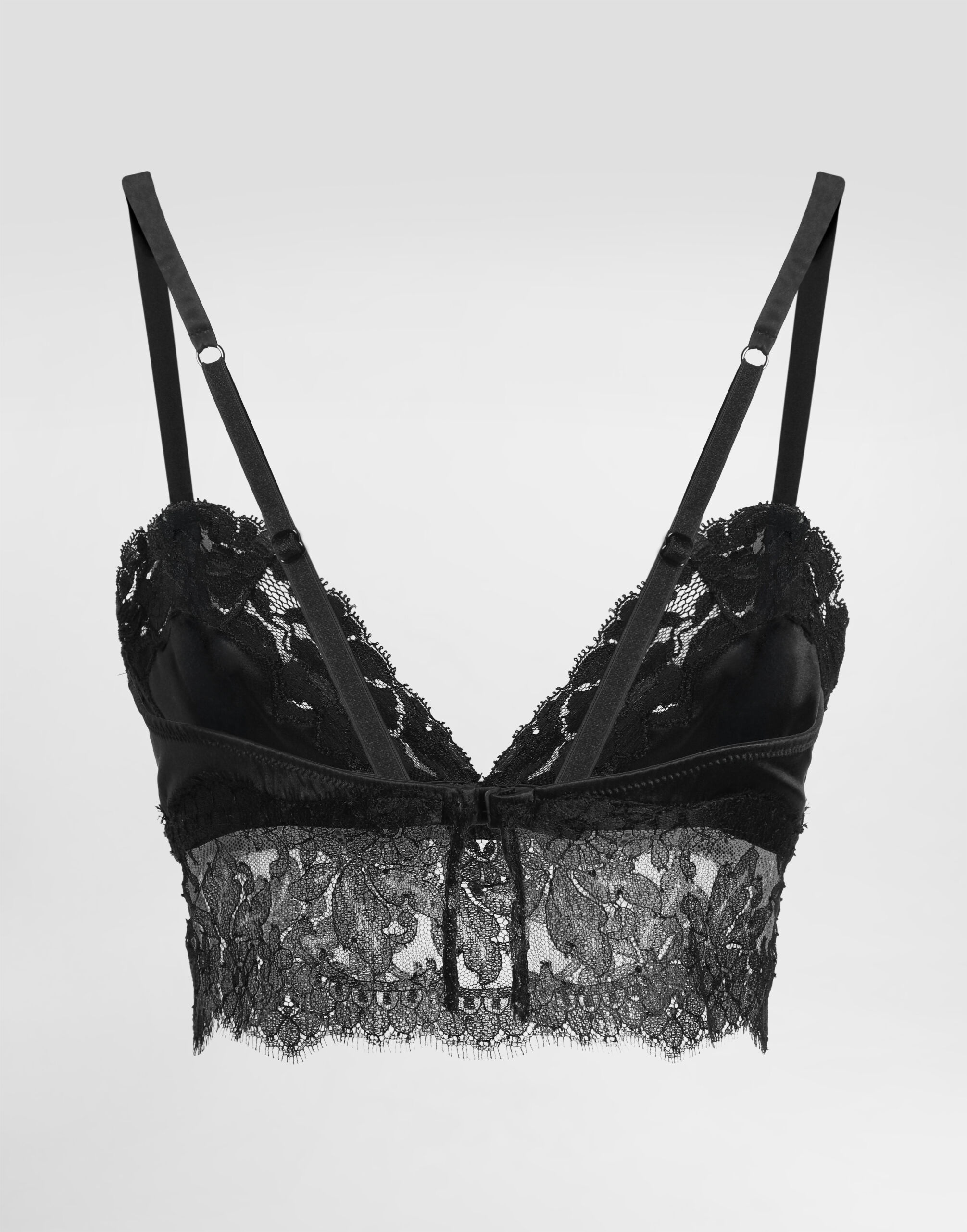 Satin and lace bralette top - 3