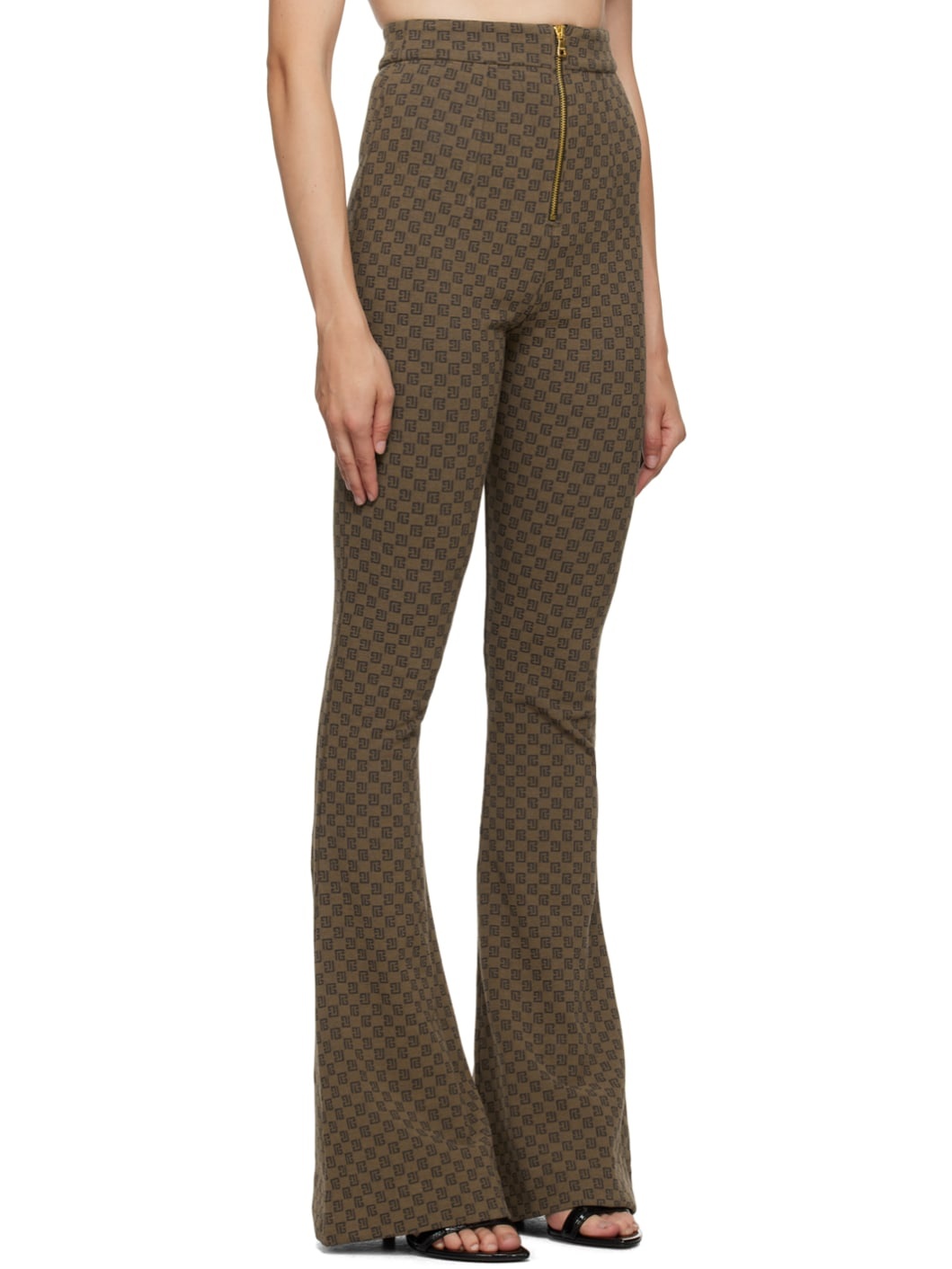 Brown Mini Monogram Lounge Pants - 2