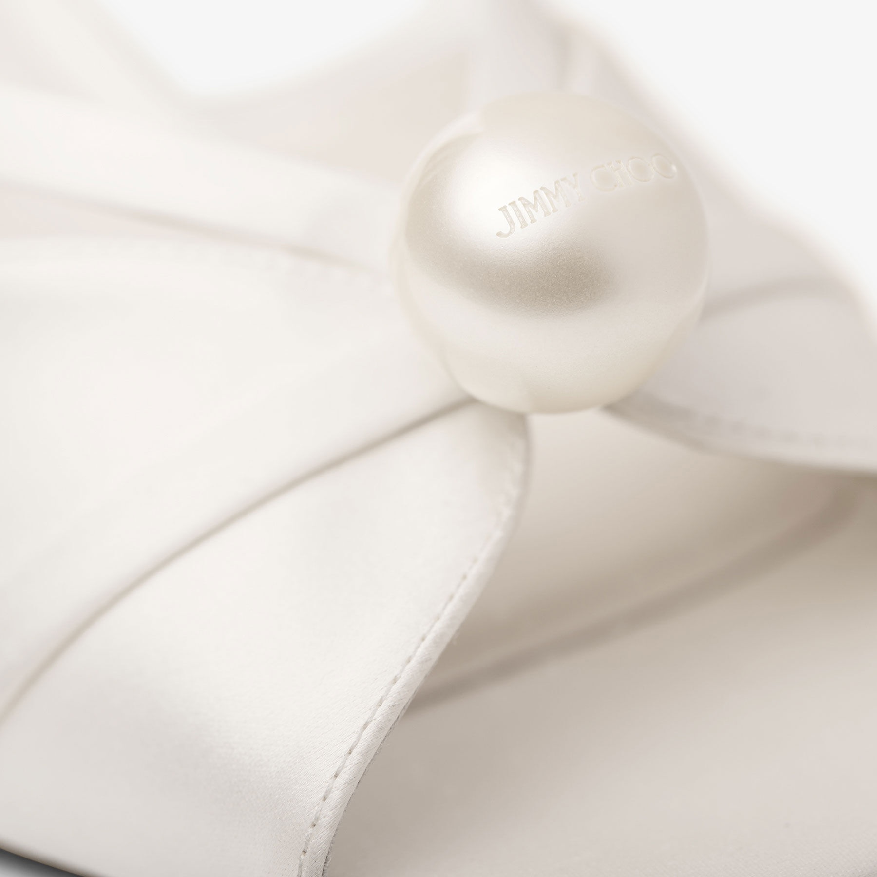Siva Mule 50
Ivory Satin Mule with Pearl Embellishment - 4