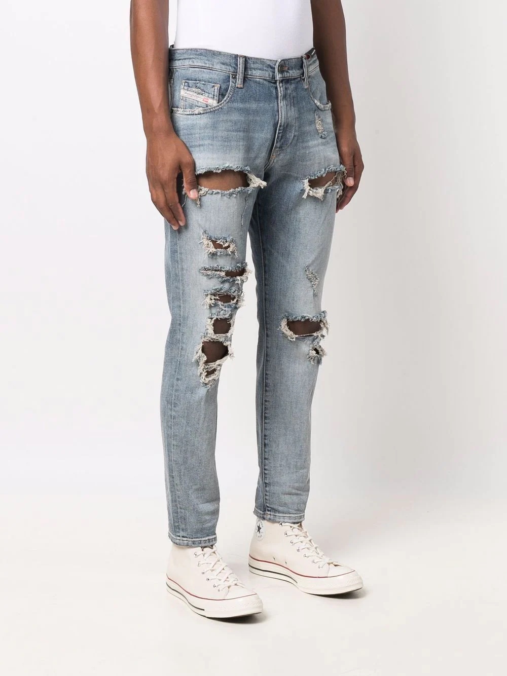 mid-rise slim-cut jeans - 3