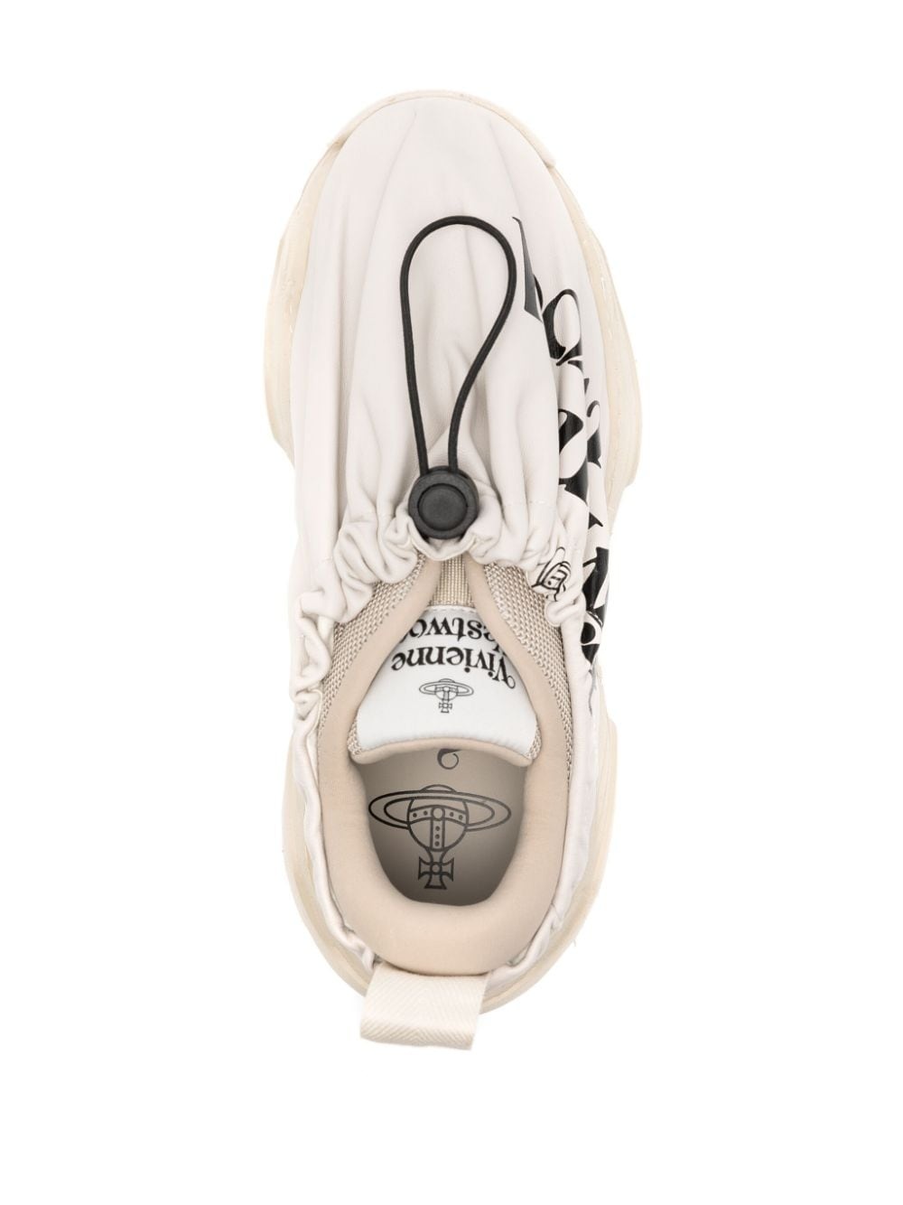 logo-print layered sneakers - 4