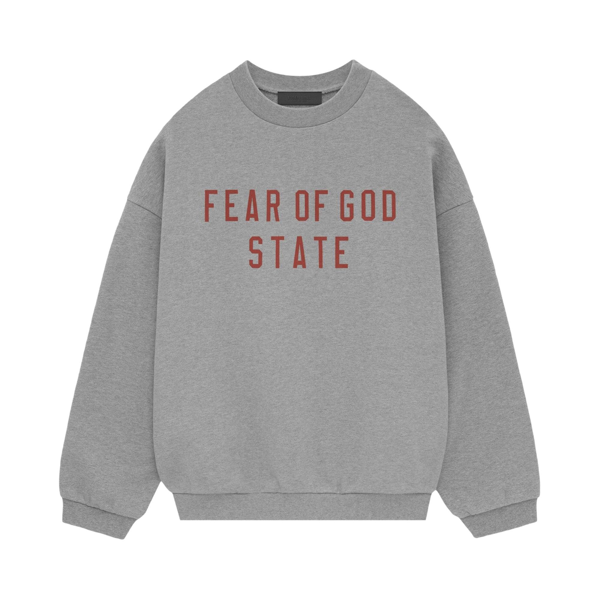 Fear of God Essentials Fleece Crewneck 'Dark Heather' - 1
