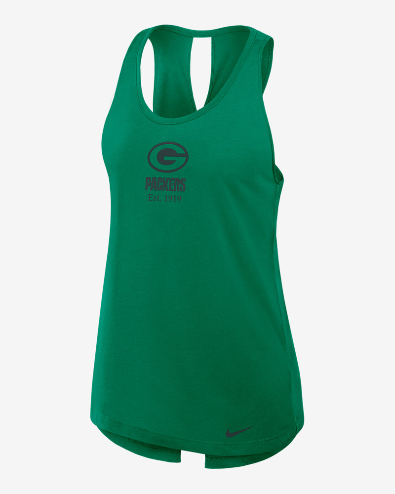 Green Bay Packers Established Women's Nike Dri-FIT NFL Tank Top 1