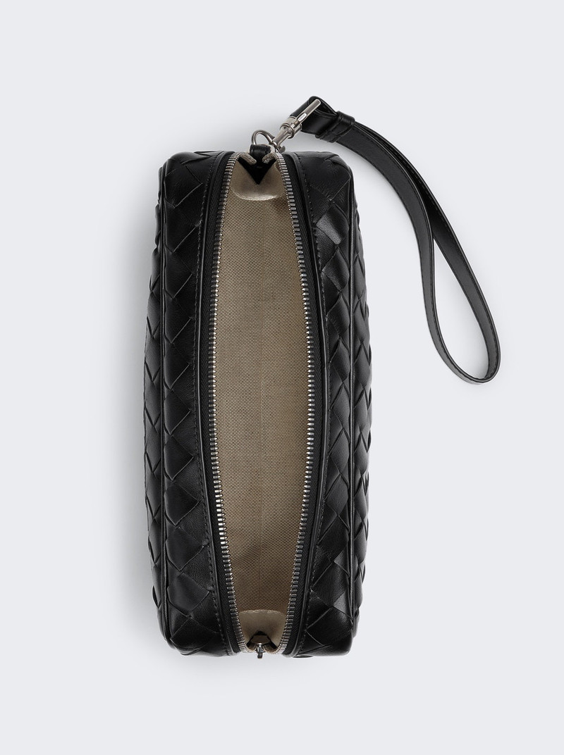 Bottega Veneta Pouch Black Silver outlook