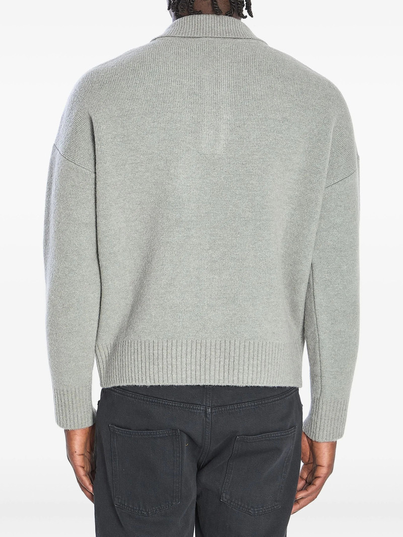 Ami Paris Ami De Coeur Intarsia Polo-shirt 5