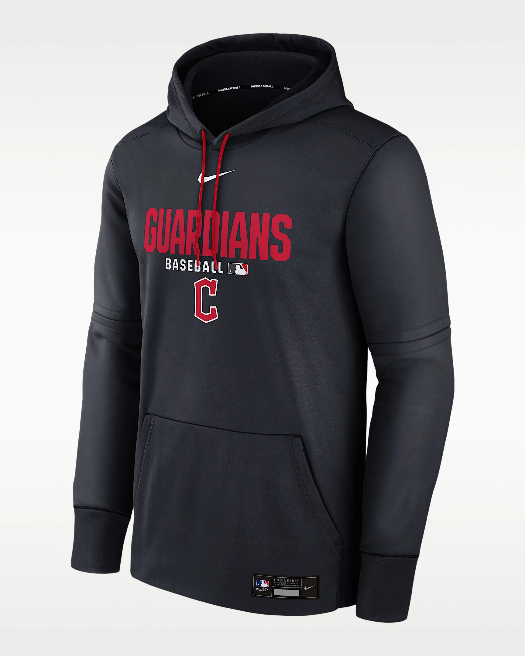 Cleveland Guardians Authentic Collection Men's Nike Therma MLB Pullover Hoodie - 1