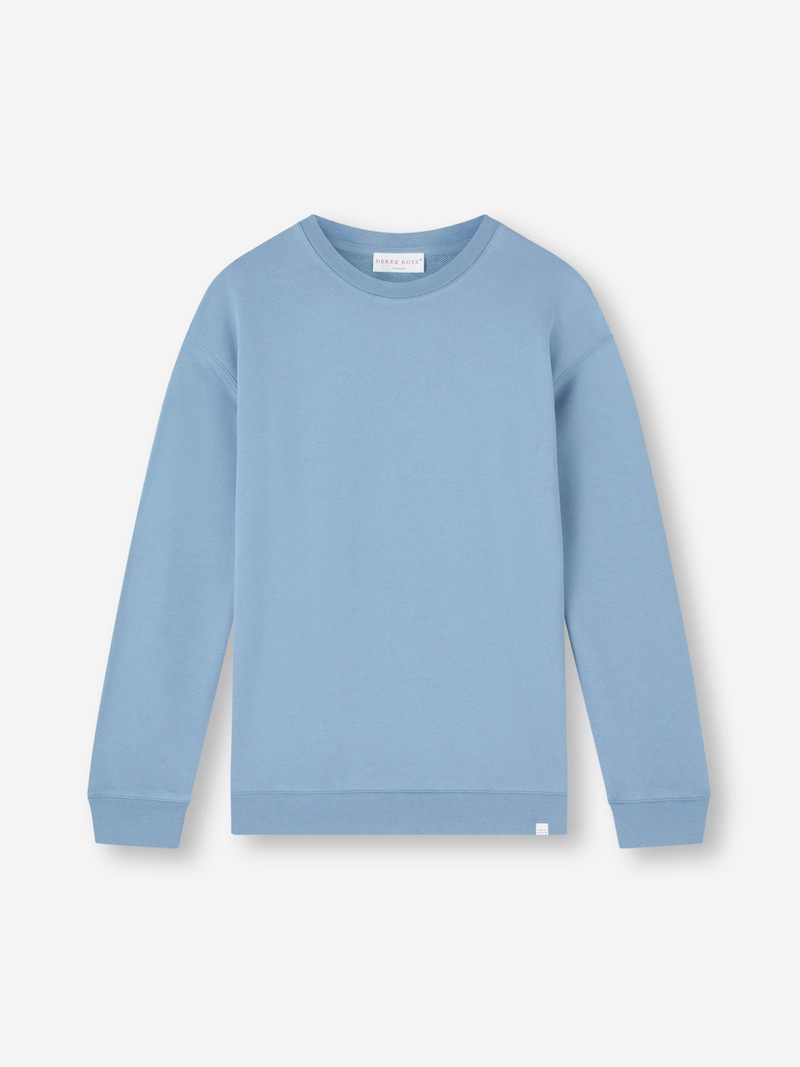 Women's Sweatshirt Quinn Cotton Modal Soft Denim Blue 5