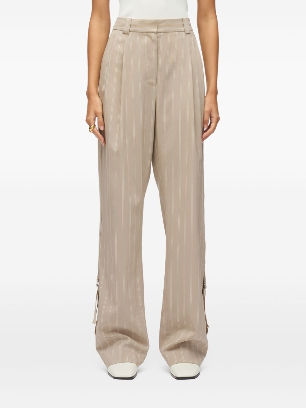 pinstripe-pattern trousers - 3