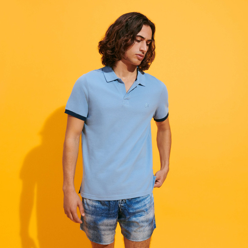 Vilebrequin Men Cotton Pique Polo Shirt Solid outlook