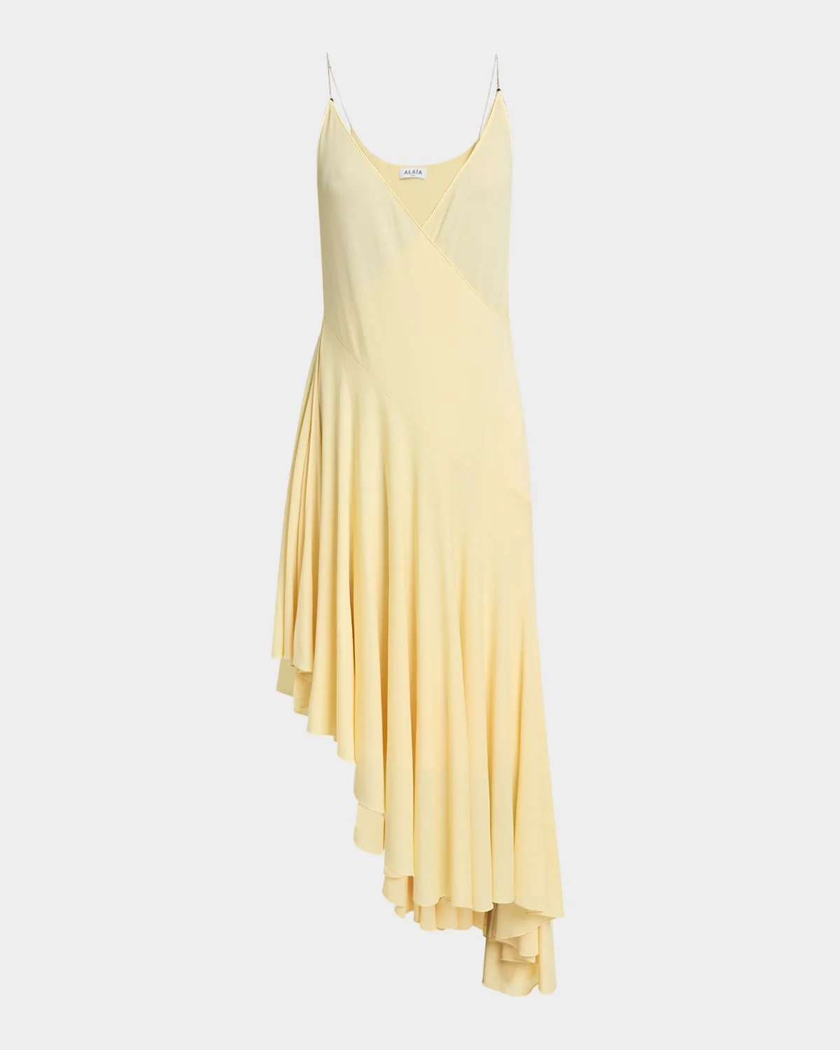 Asymmetric Sleeveless Midi Dress - 1