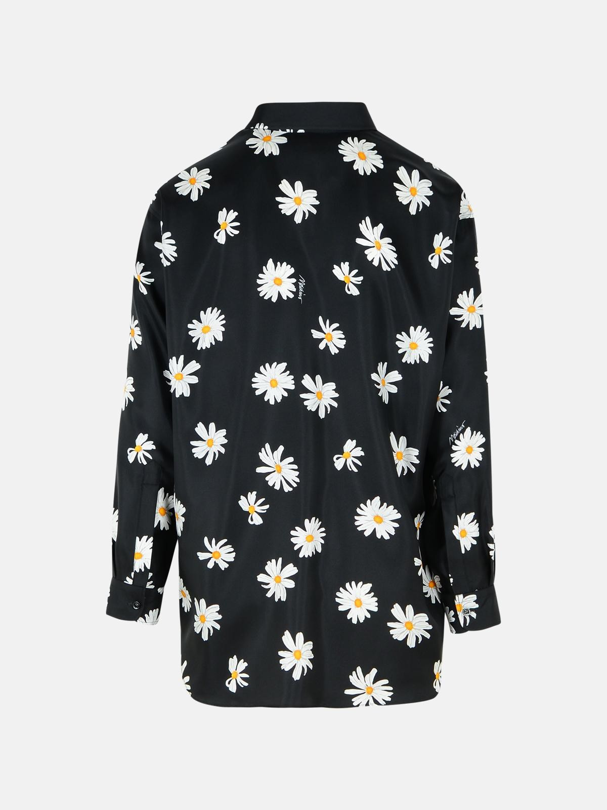 BLACK SILK SHIRT - 3