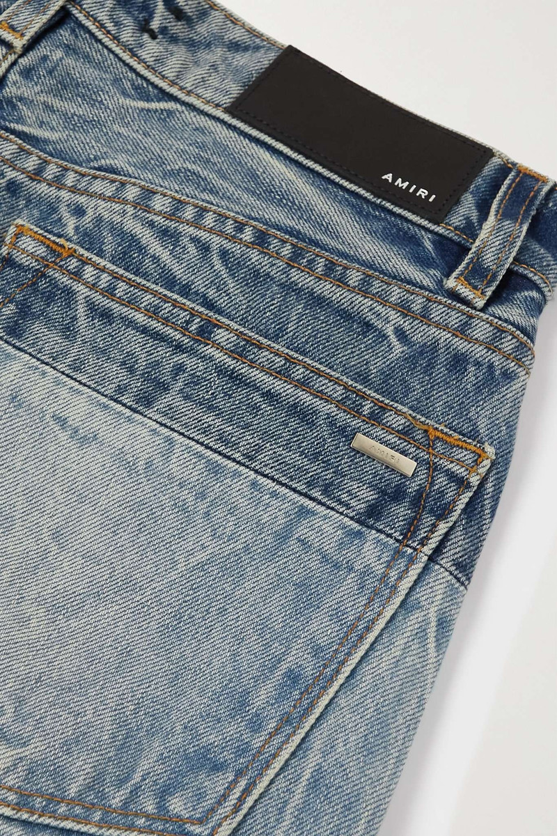 Distressed high-rise straight-leg jeans 5