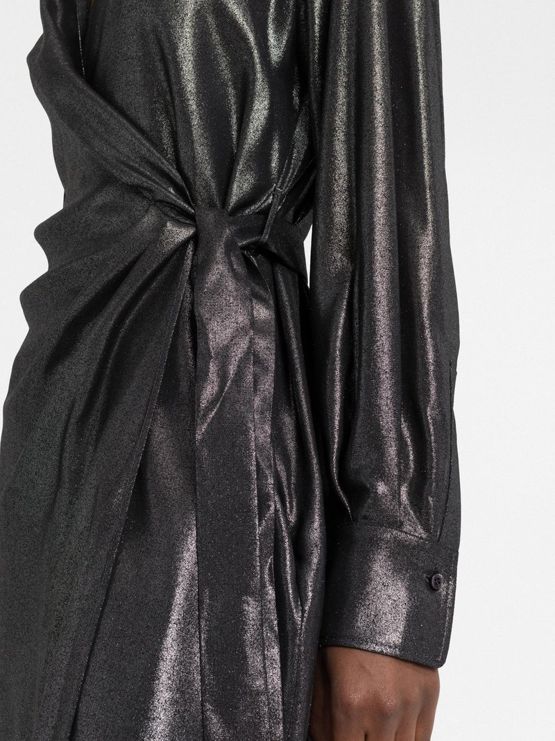 shiny wrap dress 5