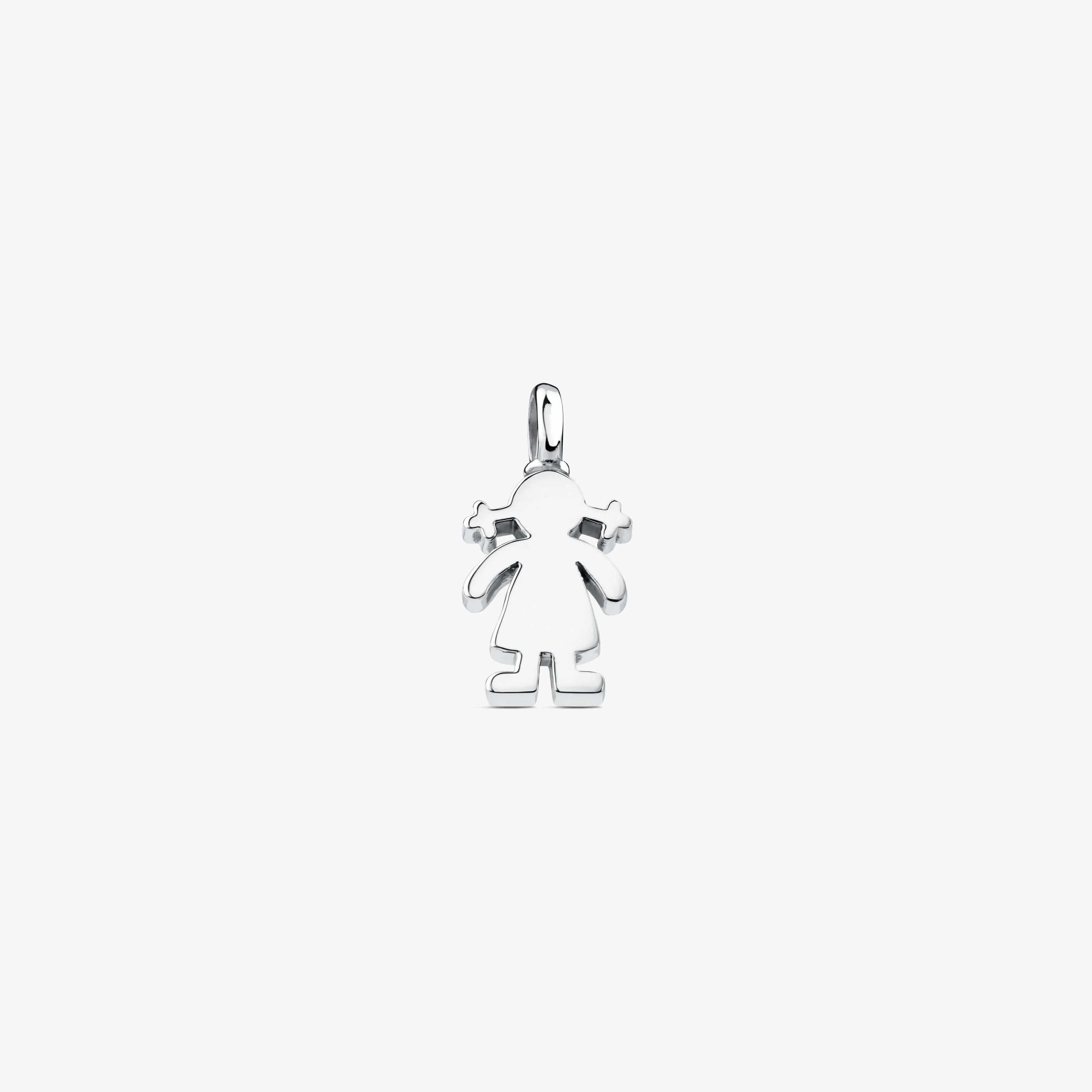Silver Sweet Dolls girl Pendant - 1