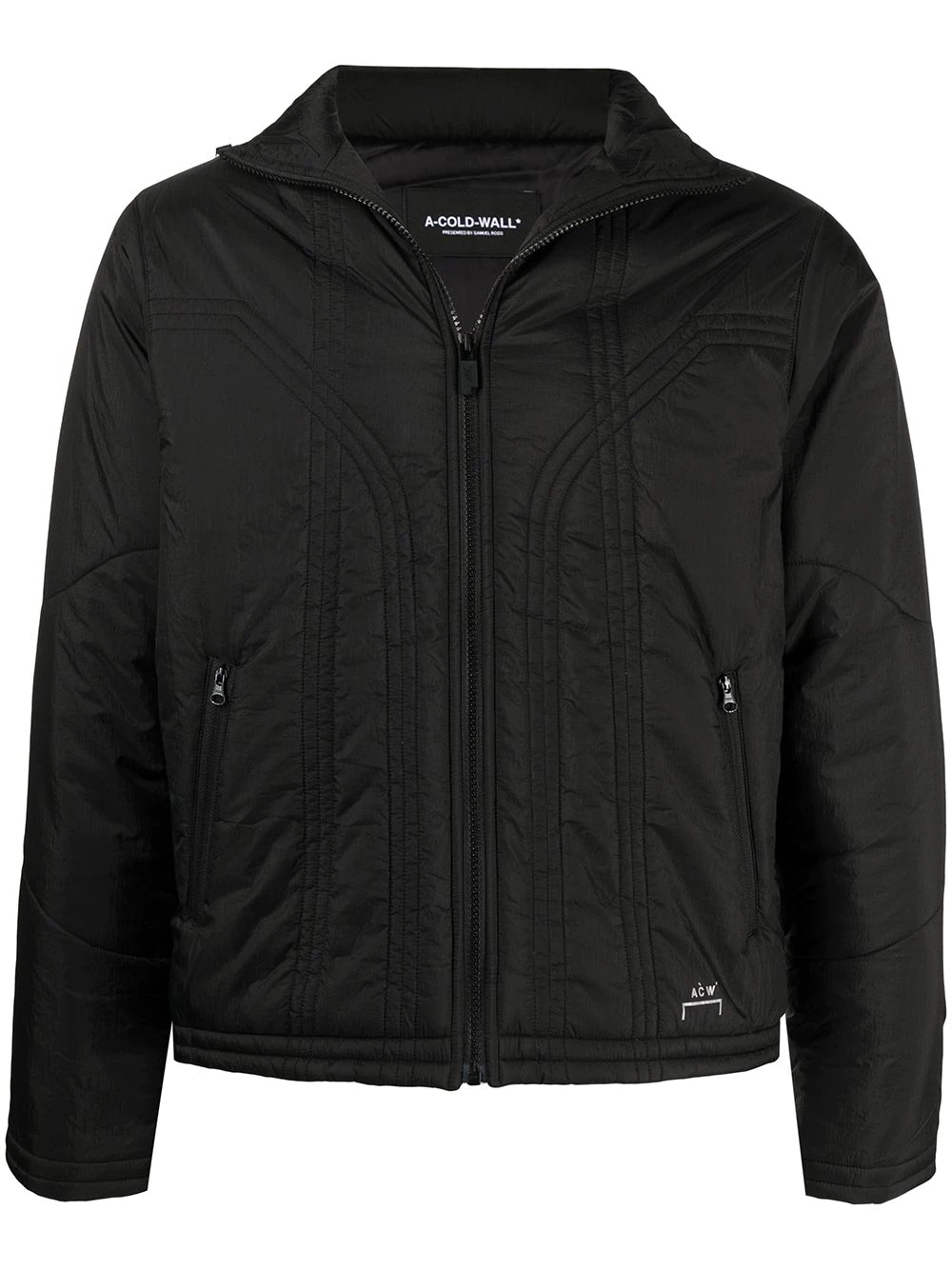 front zip padded jacket - 1