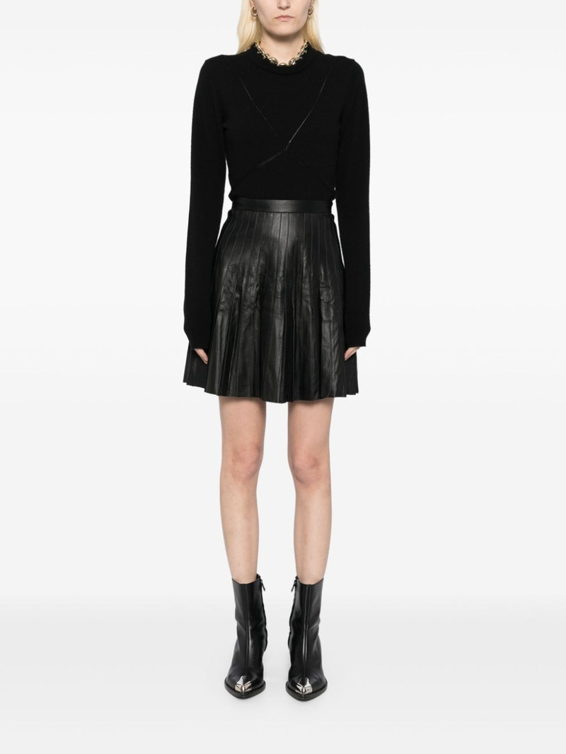 Yves Salomon pleated mini skirt outlook