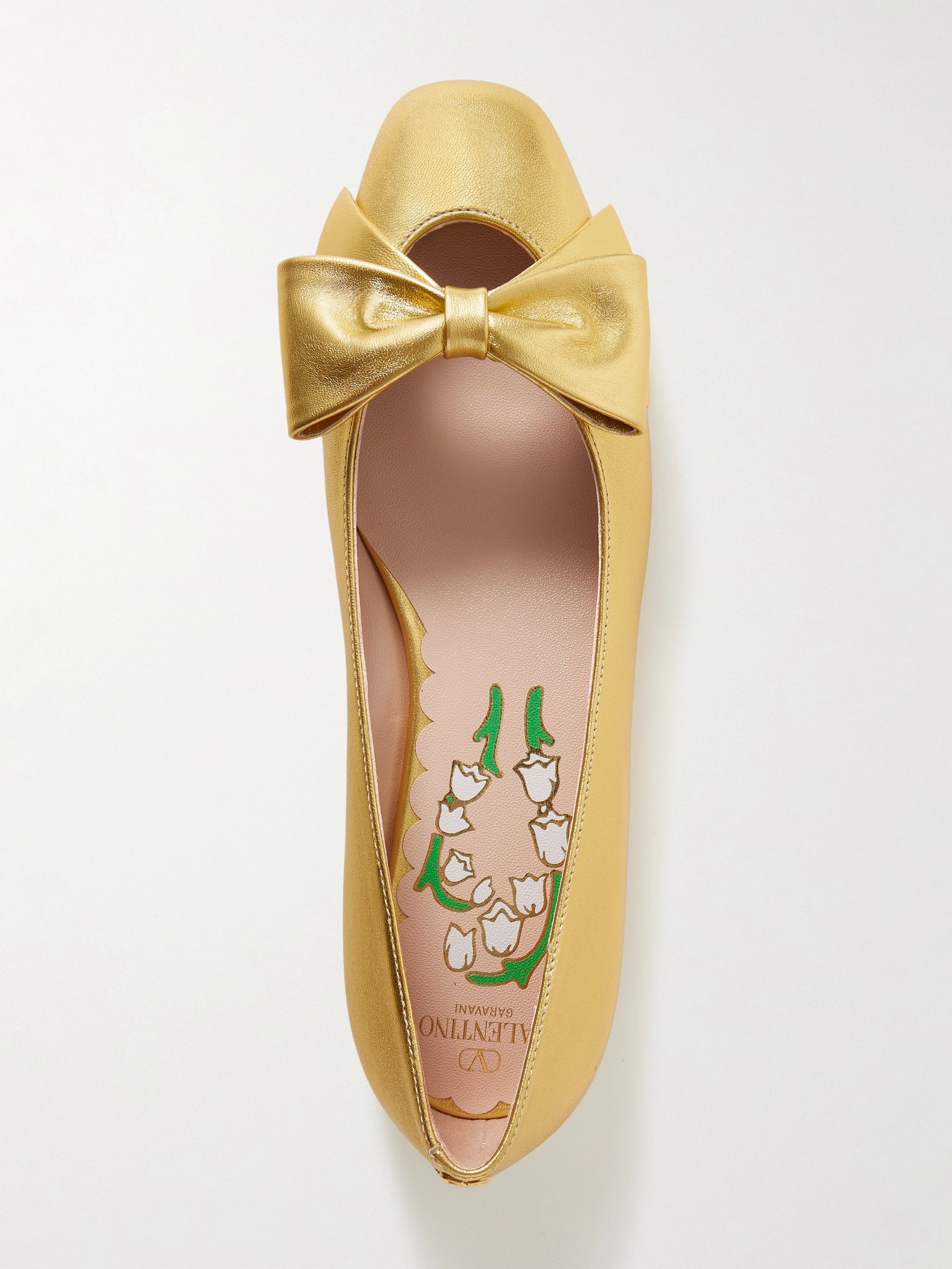 Bowow metallic leather ballet flats Gold - 5