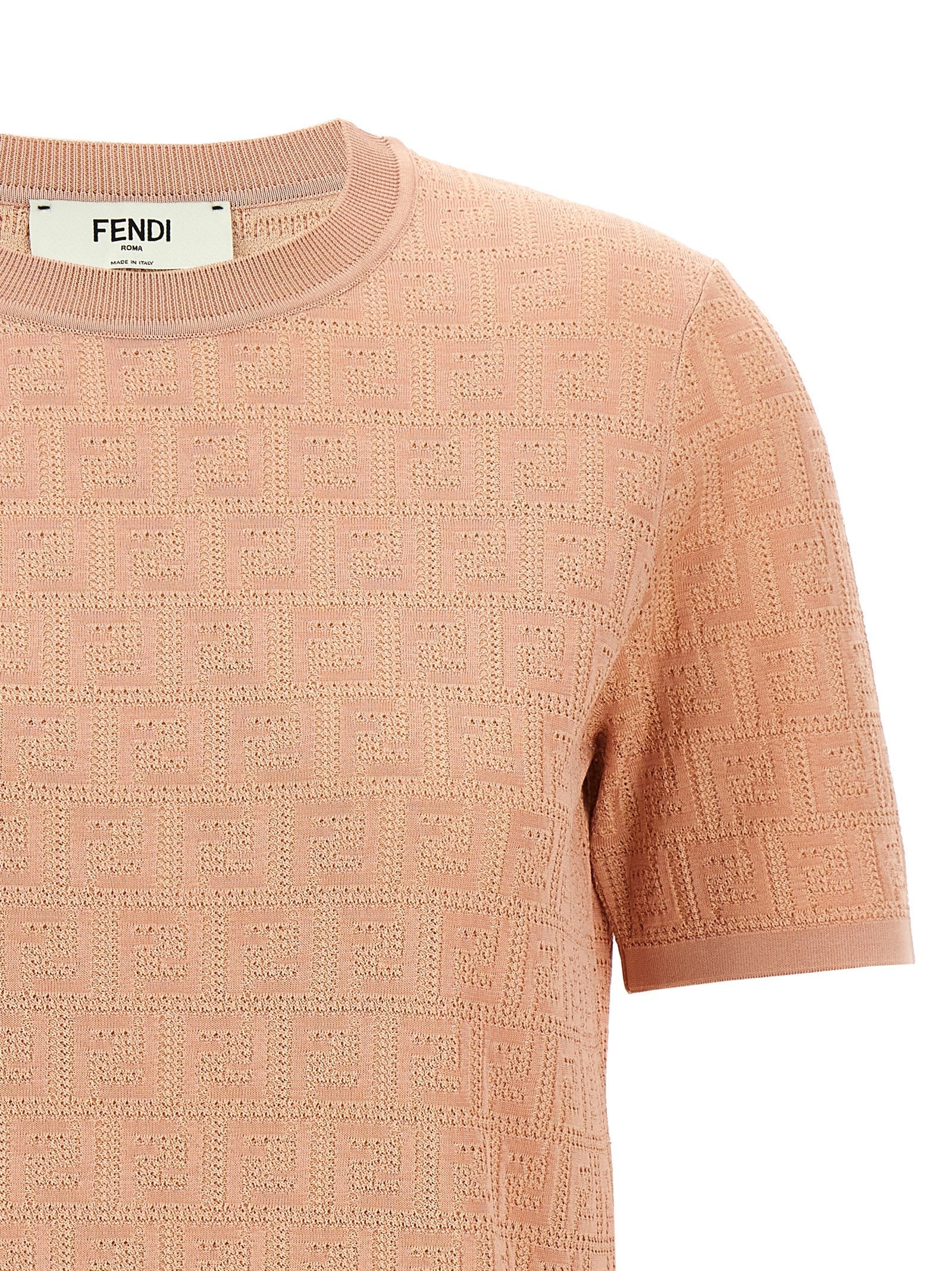Ff Cotton T-Shirt Pink - 3