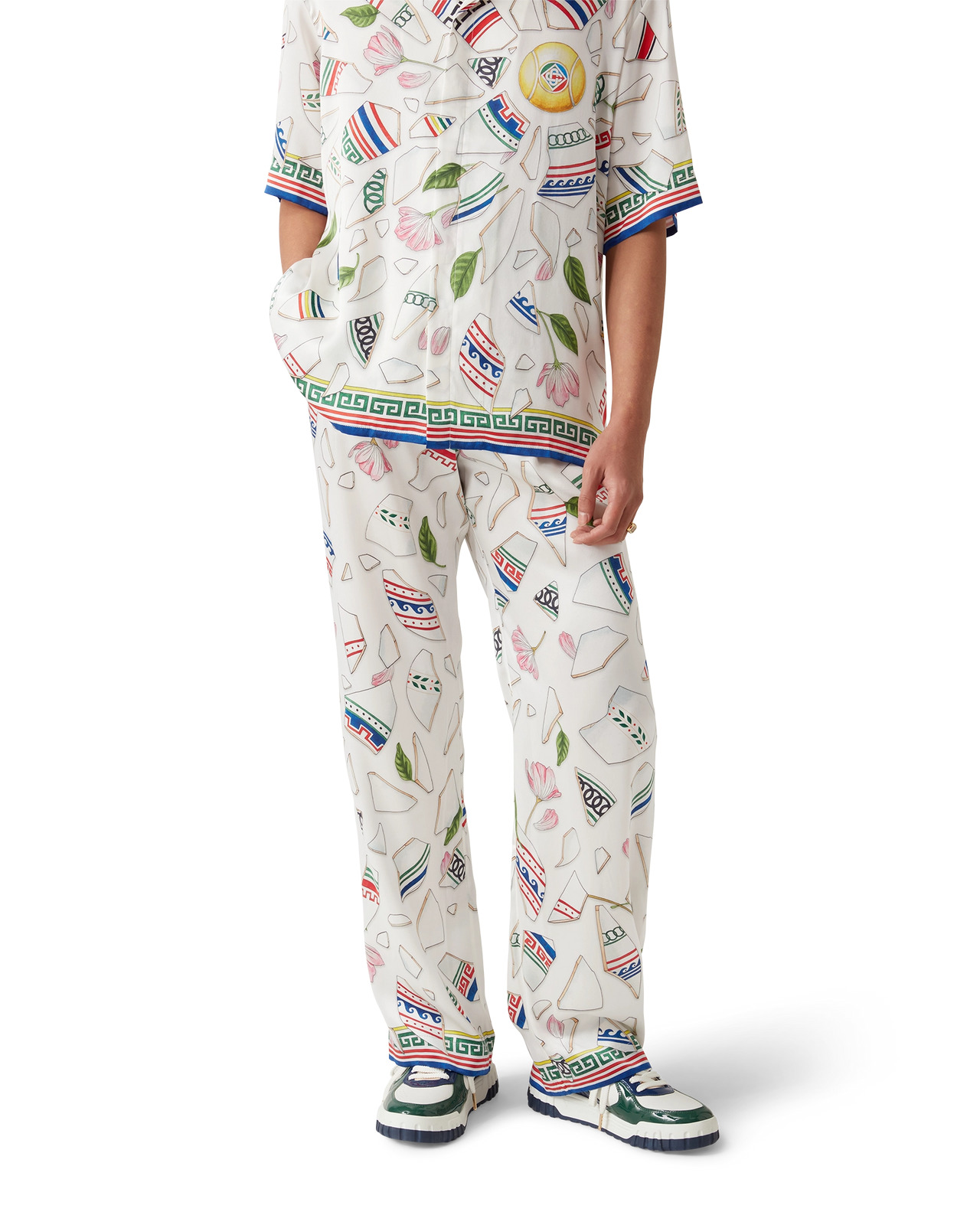 Le Vase Brise Silk Trousers | Casablanca Paris - 4