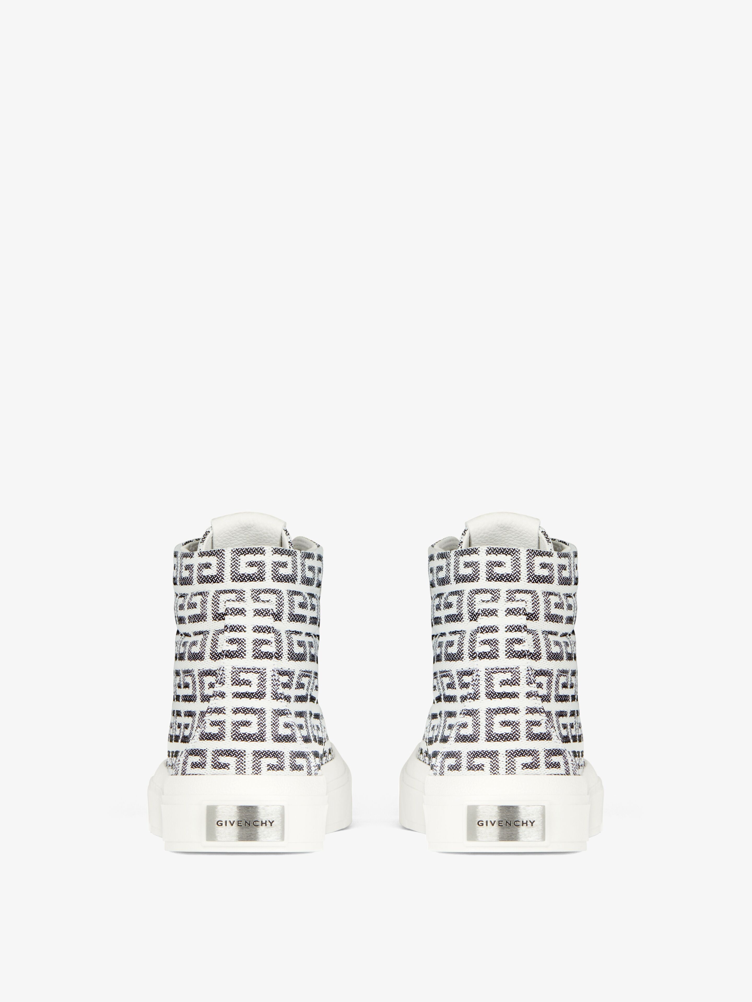 CITY HIGH TOP SNEAKERS IN 4G JACQUARD - 7
