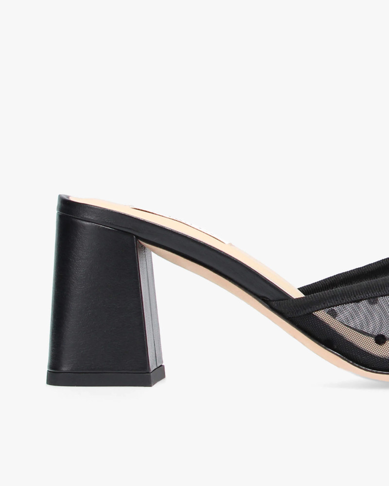 JORDANA HEELED MESH MULES 4