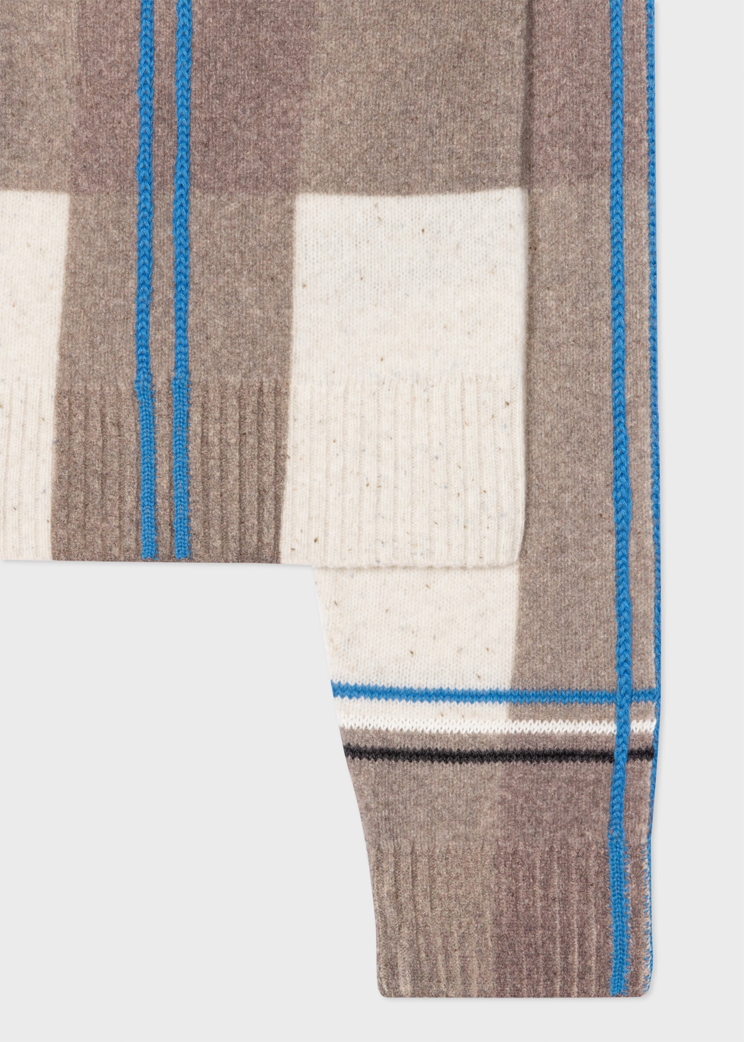 Intarsia Check Cardigan - 2