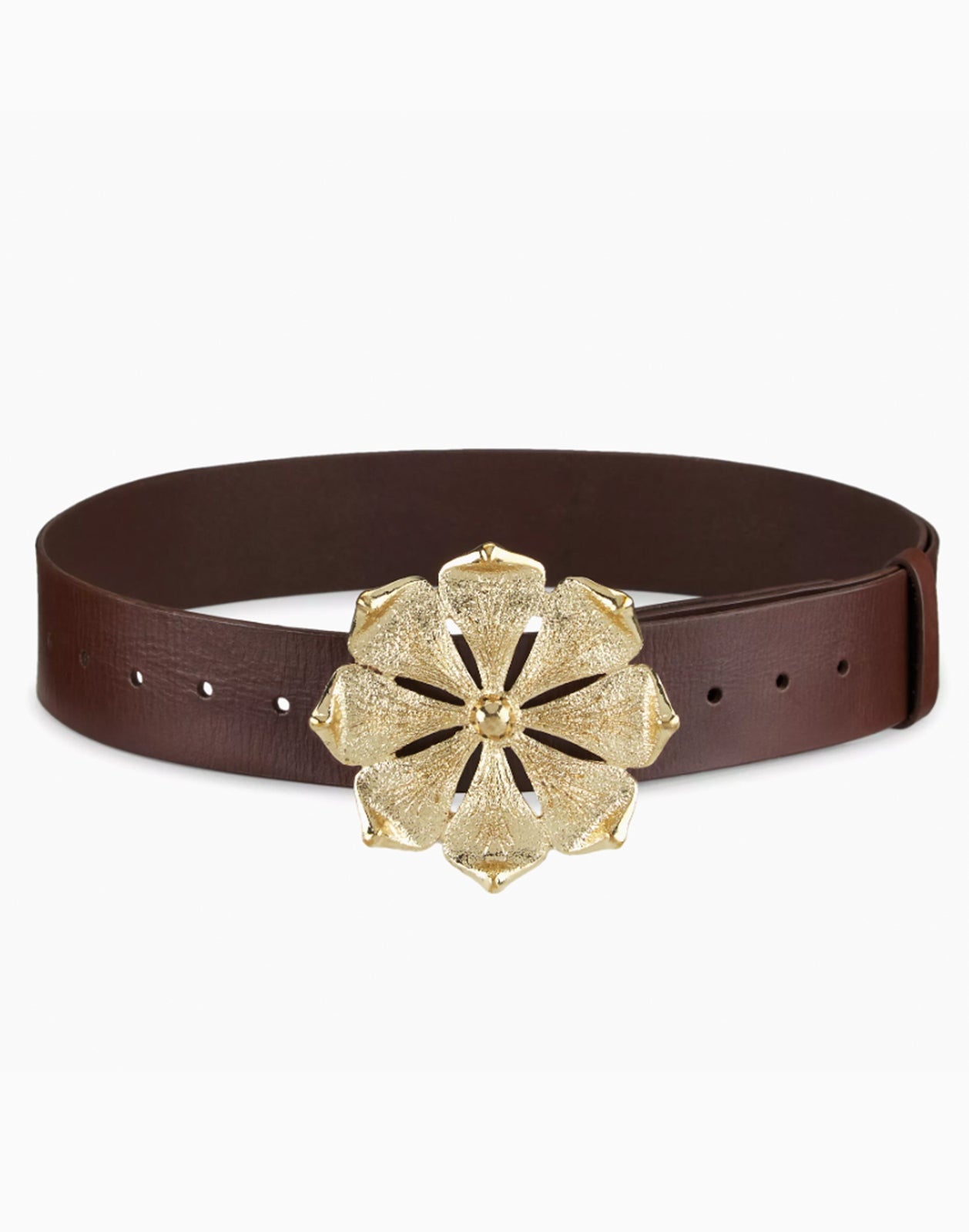 Gold Flower Buckle Belt - 2