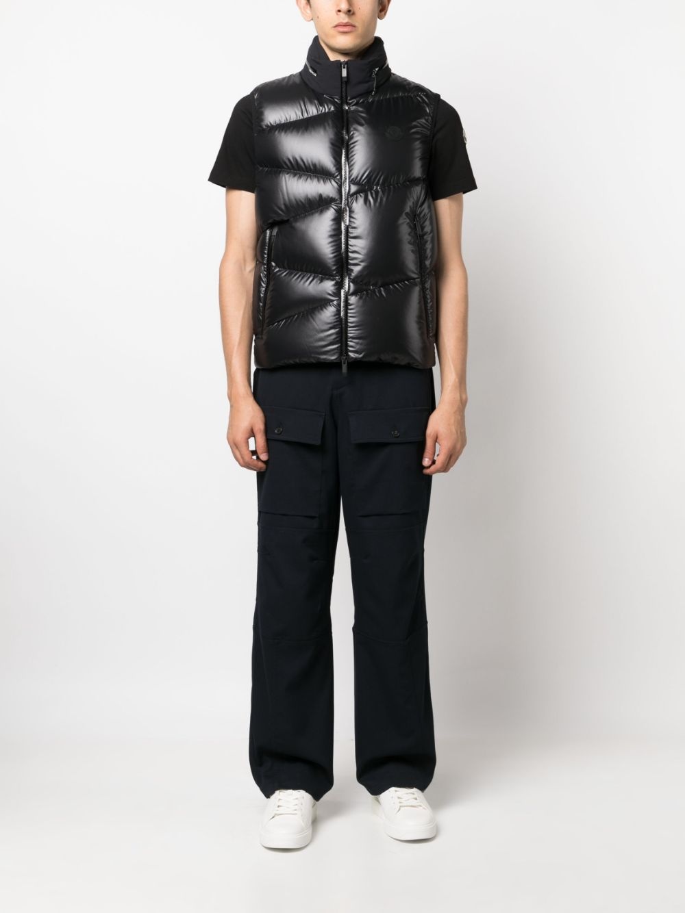 zip-up padded gilet - 2