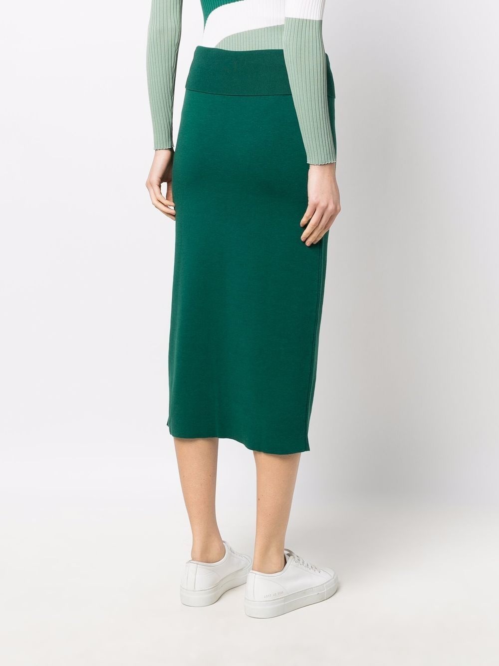 high-waisted midi skirt - 4