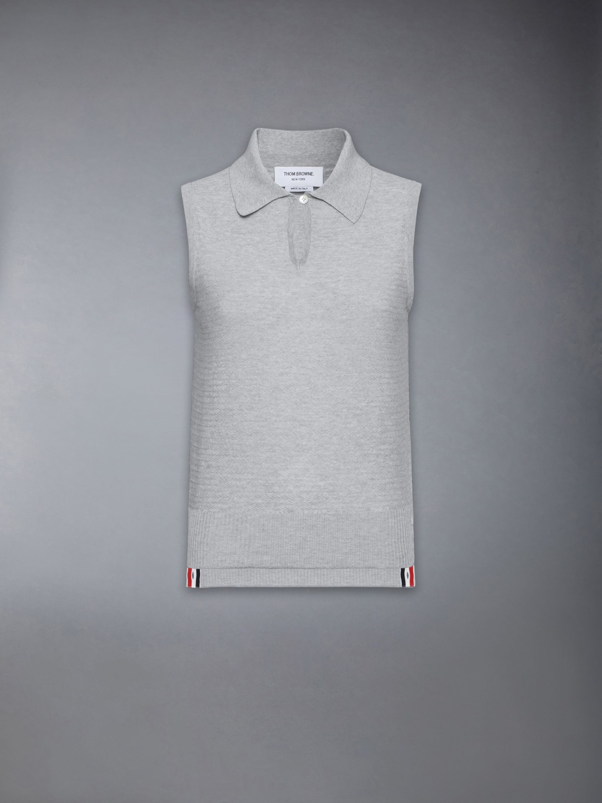 COTTON SILK KEYHOLE POLO - 6