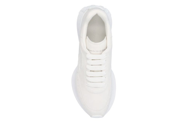 Alexander McQueen Sprint Runner Leather Sneakers 'Beige White' 688548WIC949000 - 4