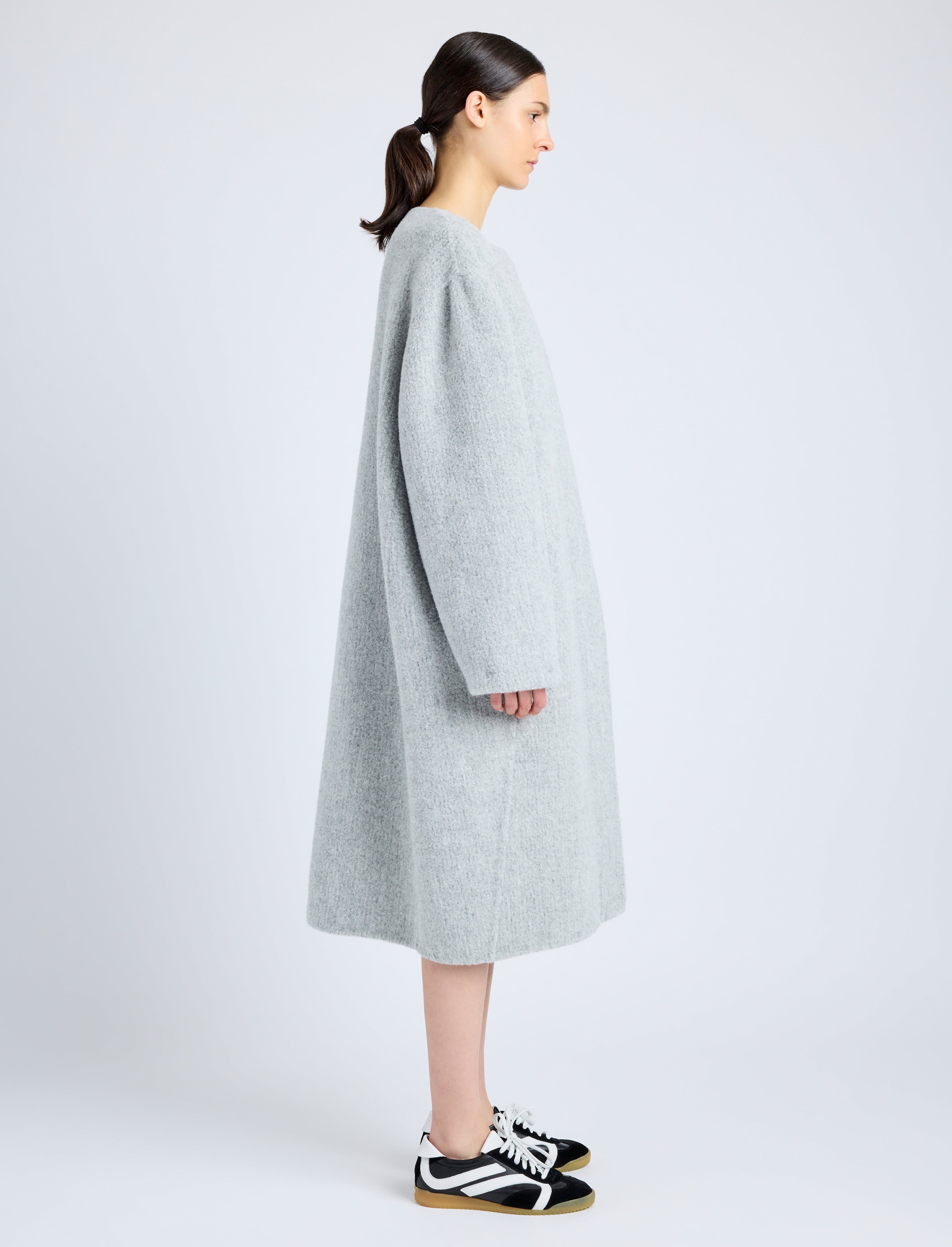 Albers Coat in Textured Double Face Wool - 3