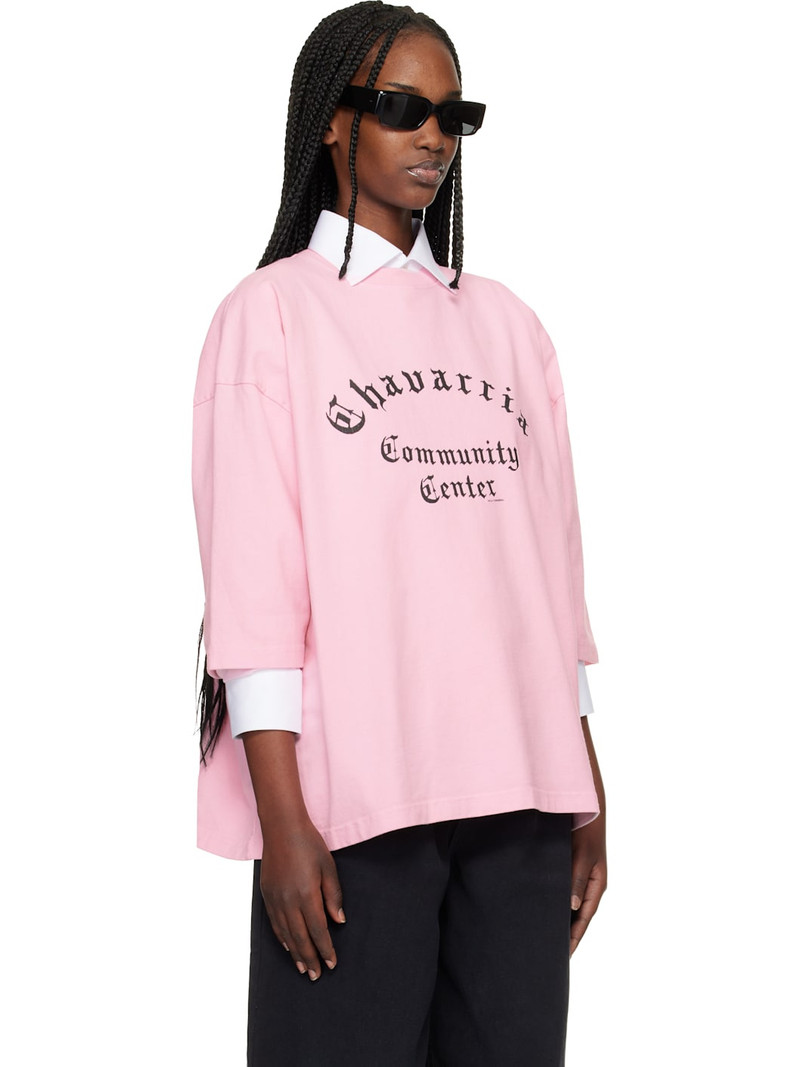 Pink 'Chavarria Community Center' Buffalo T-shirt 2