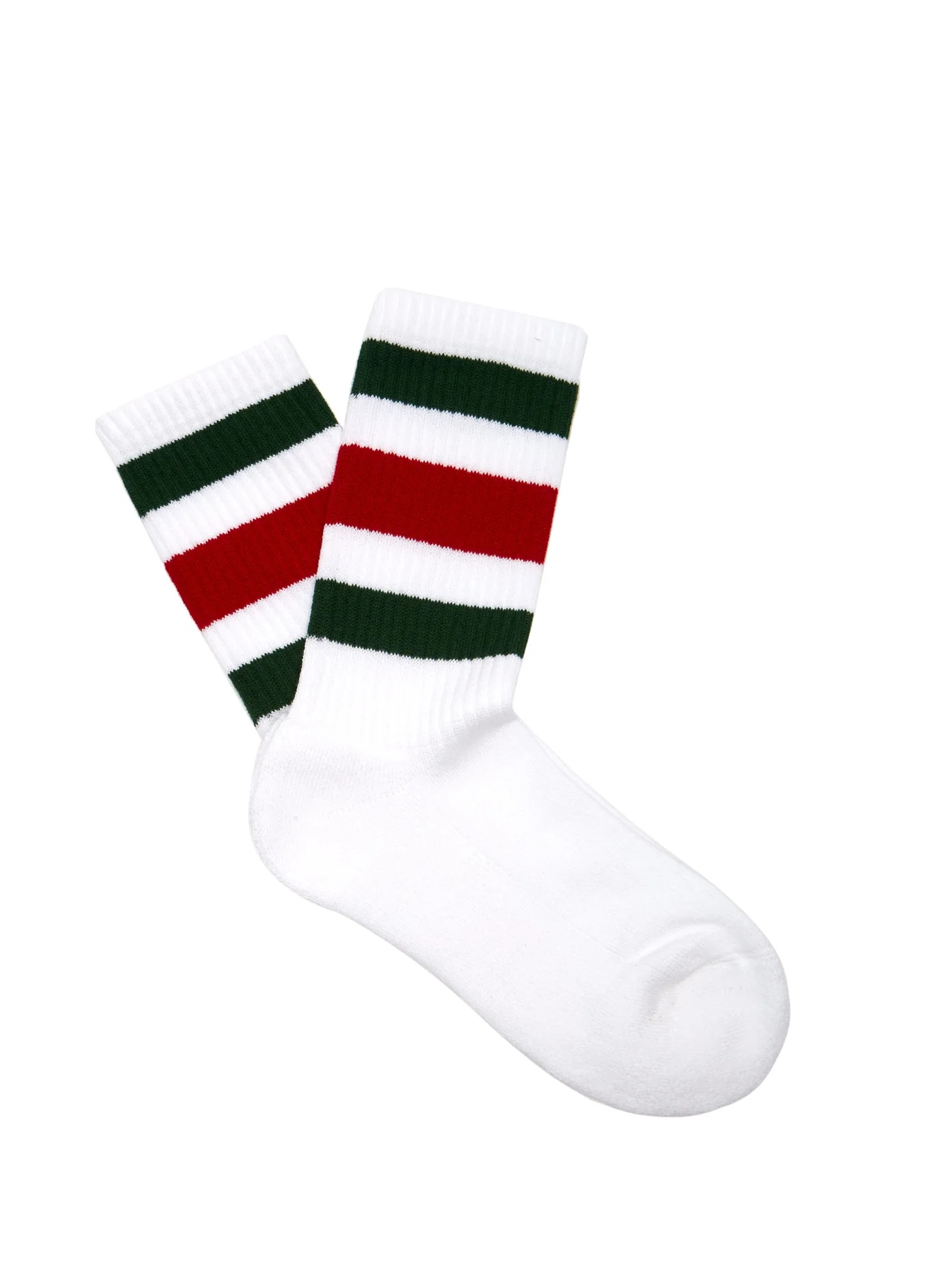 Web-striped cotton-blend socks - 1