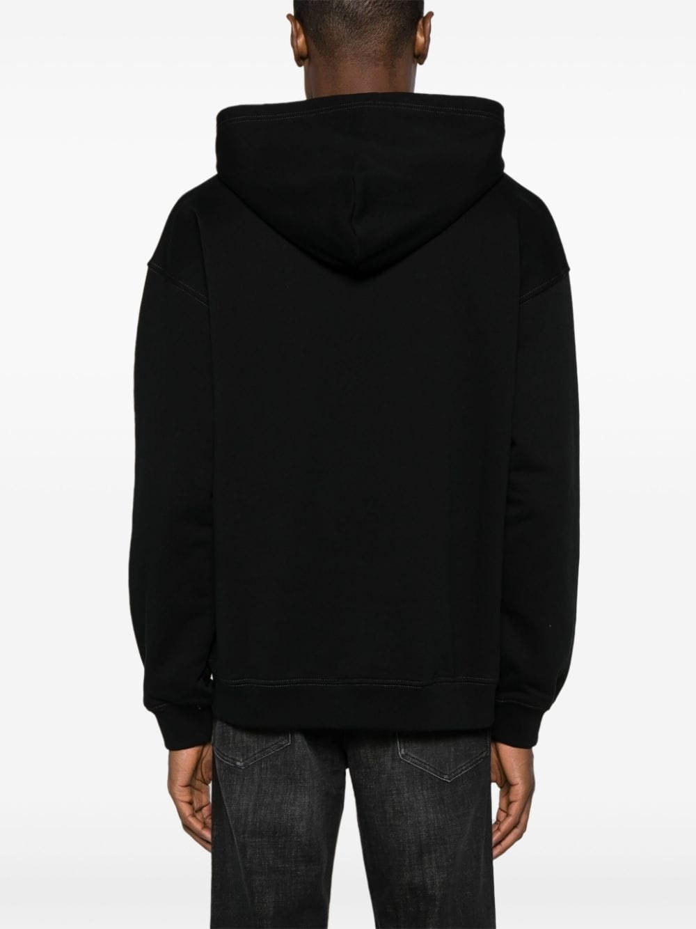 S-Boxt rubberised-logo cotton hoodie - 4