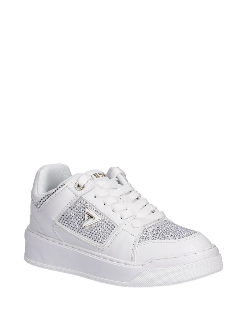 GUESS USA embellished lace-up sneakers outlook