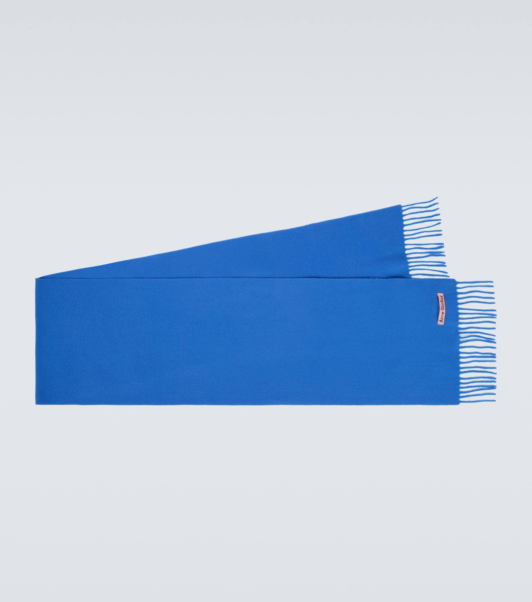 Fringed wool scarf - 1