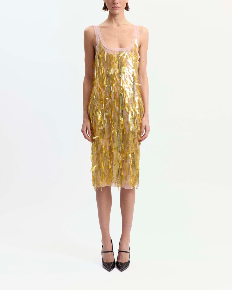 16ARLINGTON SHANI MIDI DRESS IN EMBROIDERED TULLE outlook