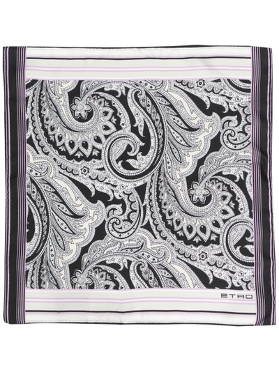 Etro paisley print silk scarf outlook