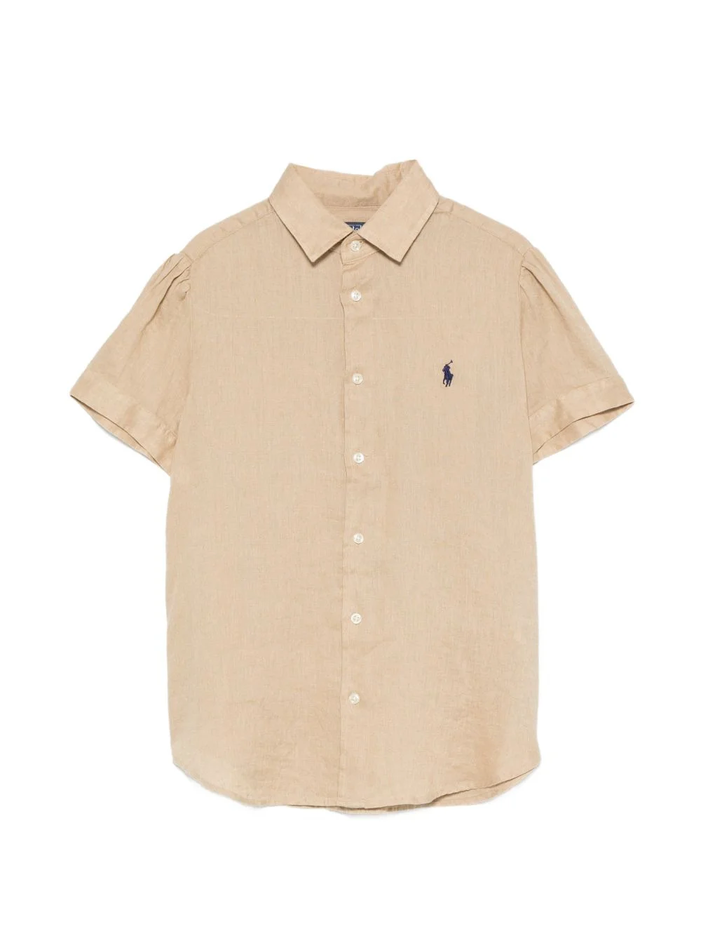embroidered-logo short-sleeve shirt - 1