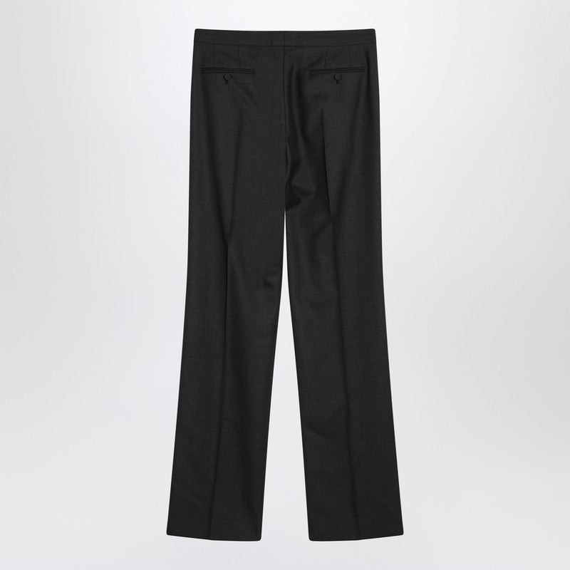 Valentino Charcoal Grey Wool Trousers Men - 2