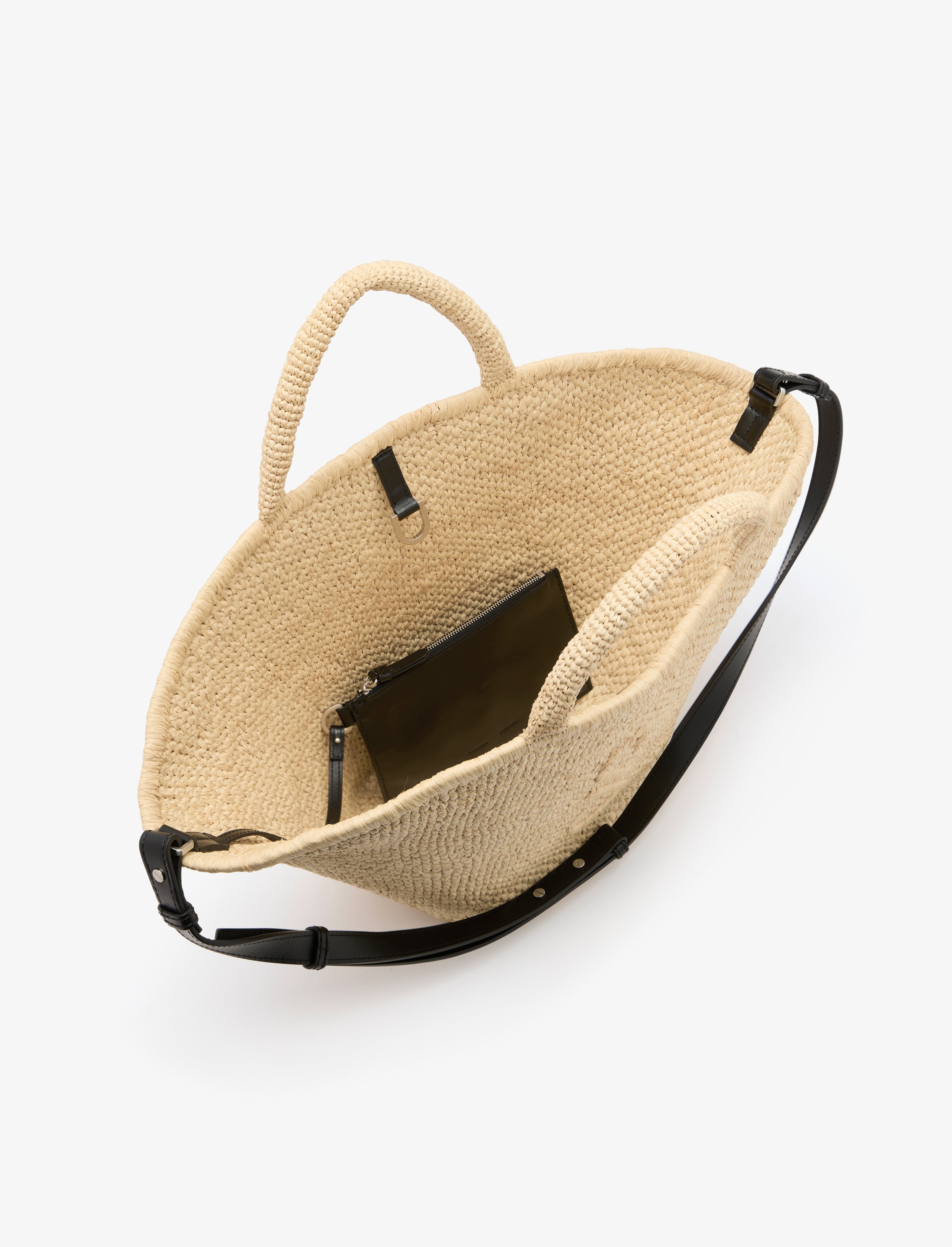 Large Chelsea Tote in Natural Raffia - 5