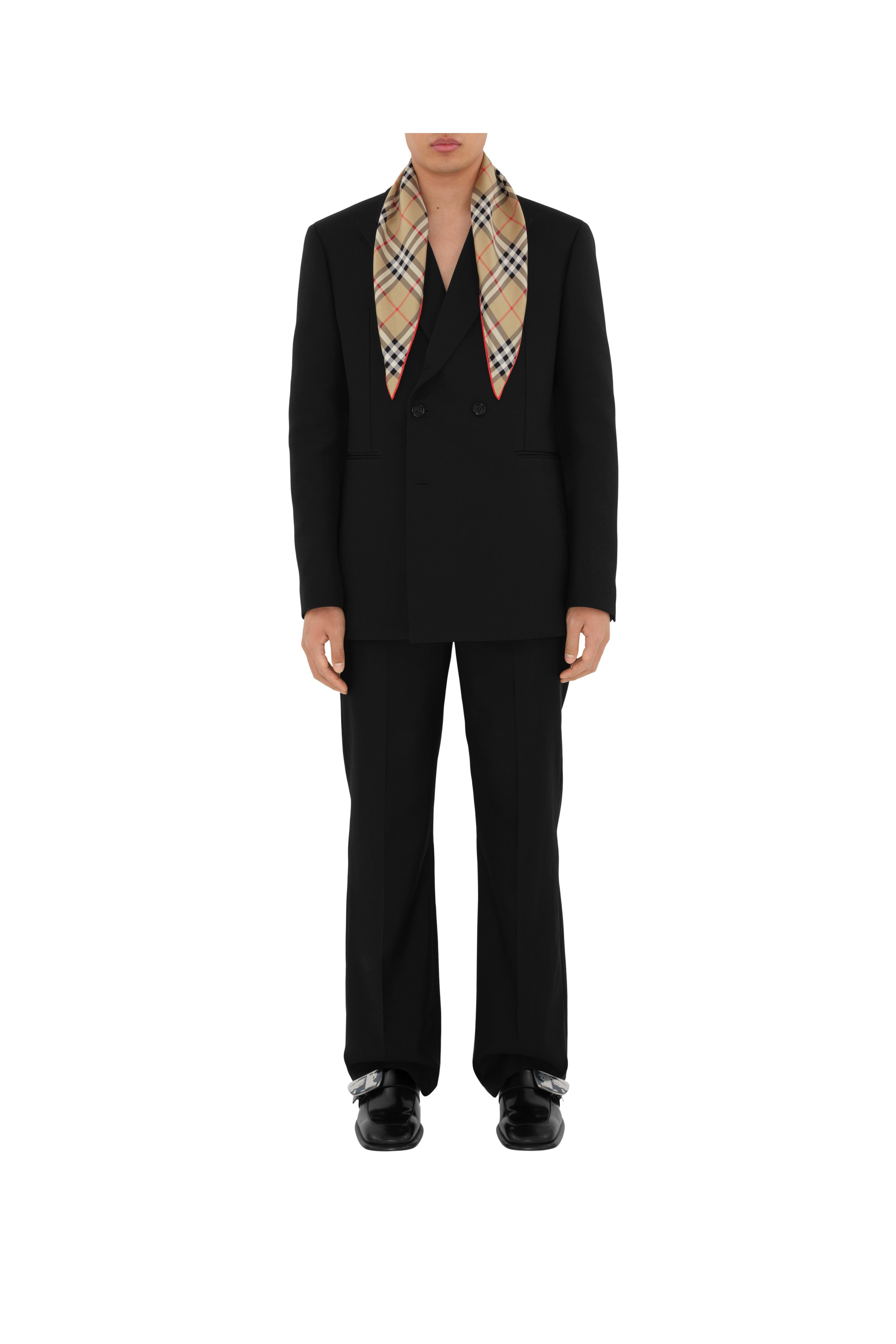 burberry Check Silk Scarf in Sand at Nordstrom - 5