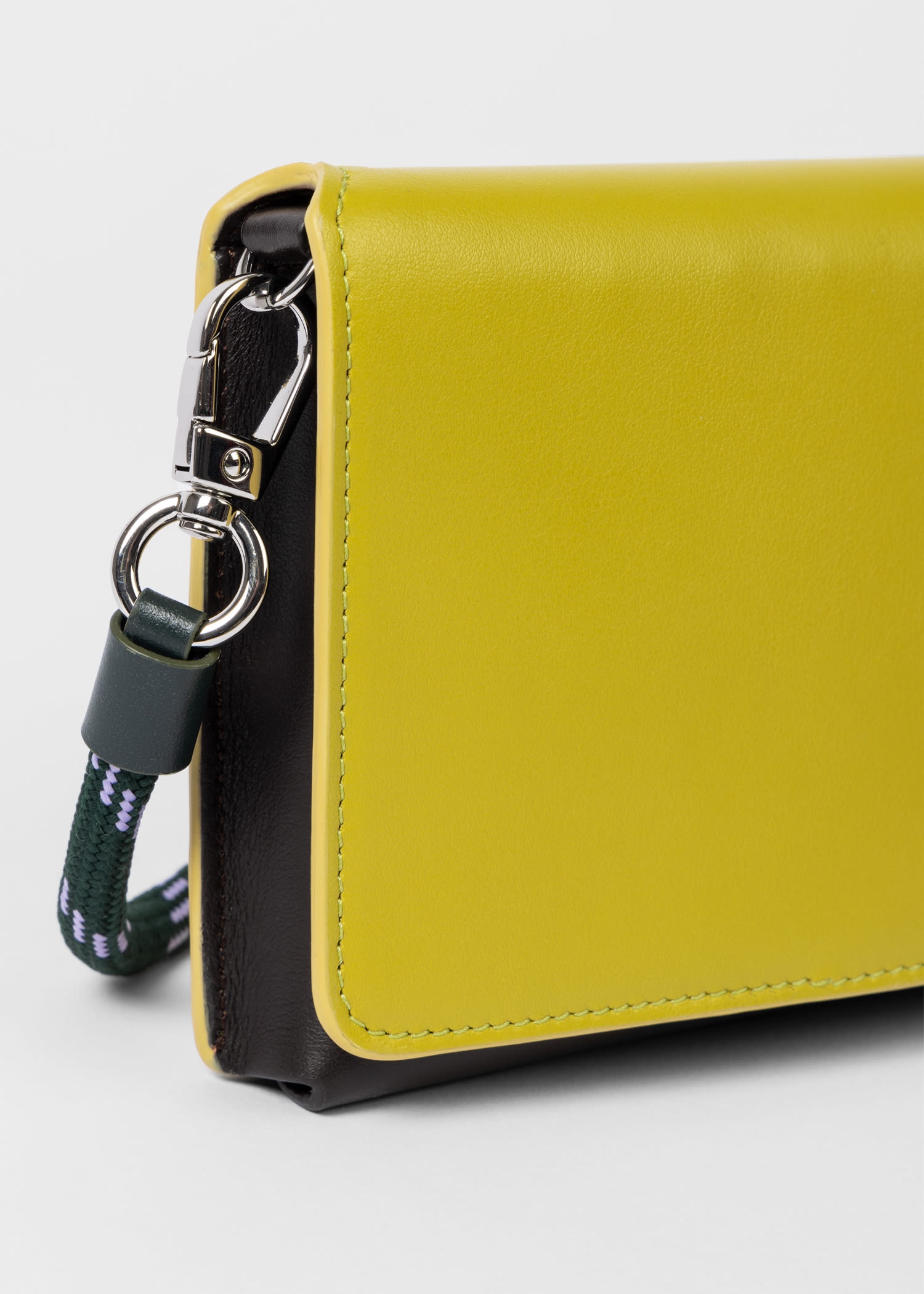 Leather Colour Block Phone Wallet - 4