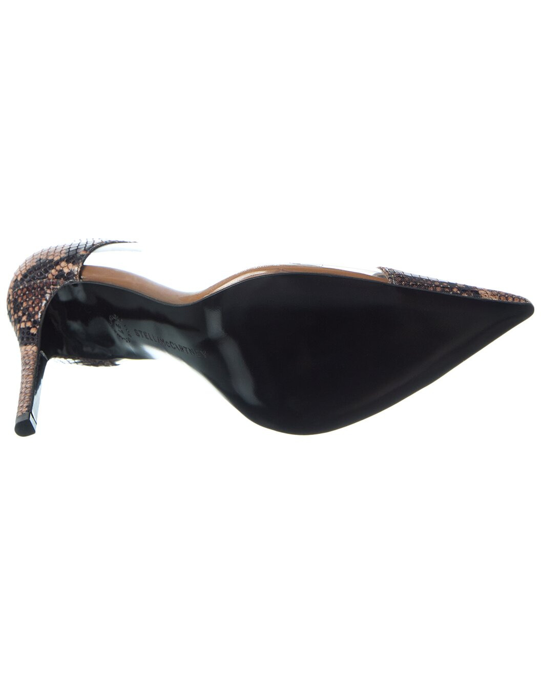 Stella McCartney Iconic Snake-Embossed & Vinyl Pump - 4