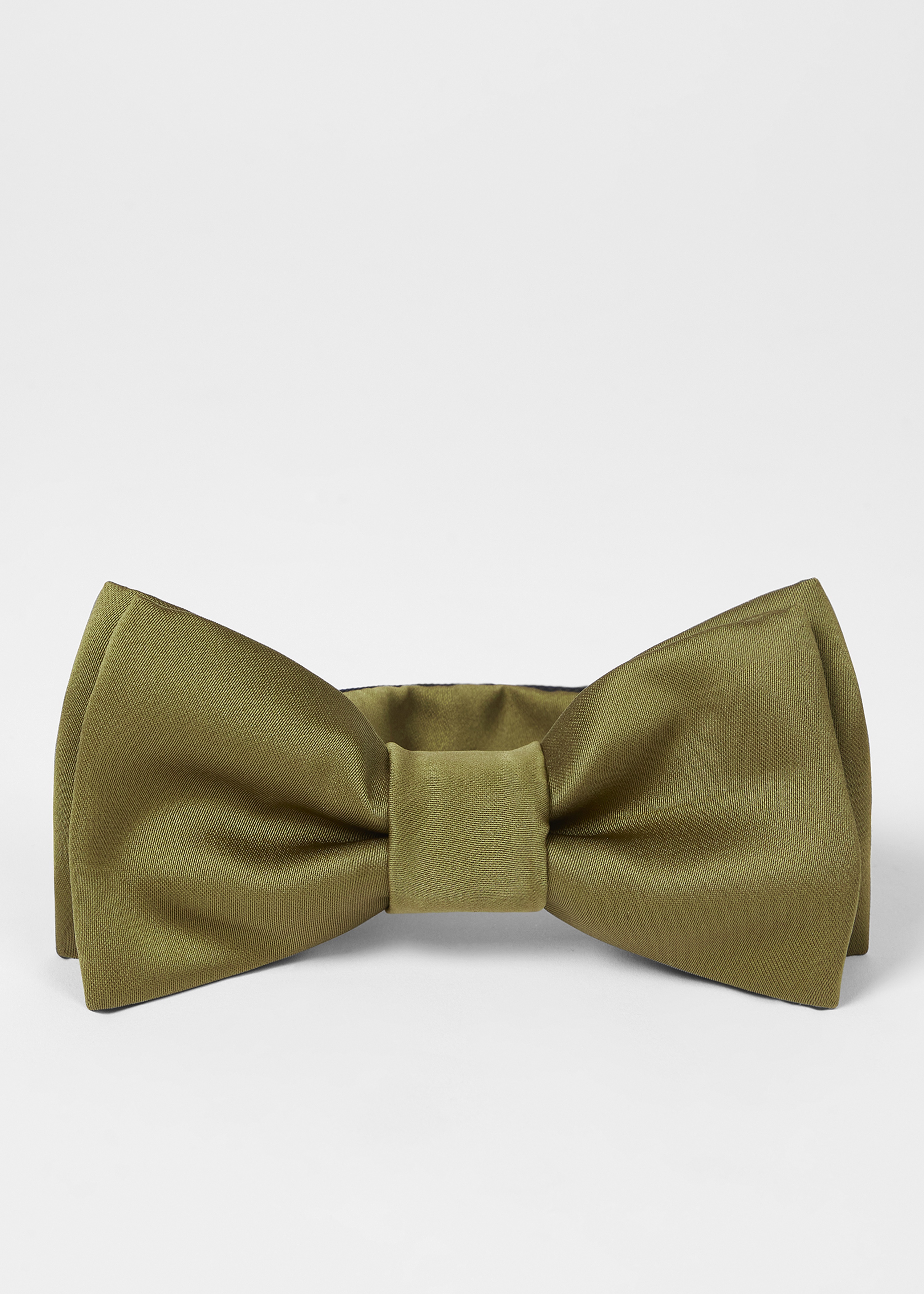 Gold Pre-Tied Satin Bow Tie - 3