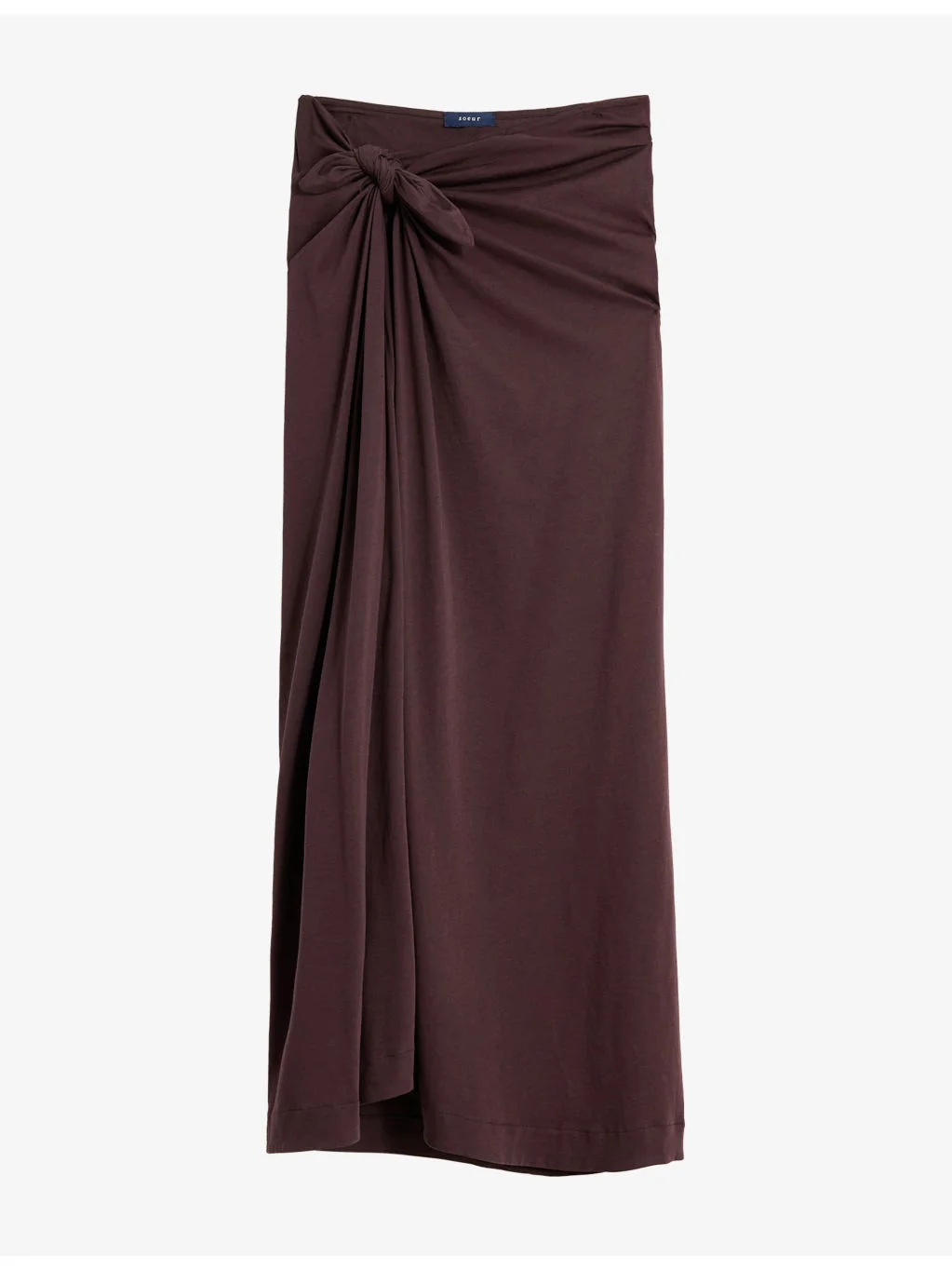 Goa Tie-Detail Cotton Midi Skirt - 1
