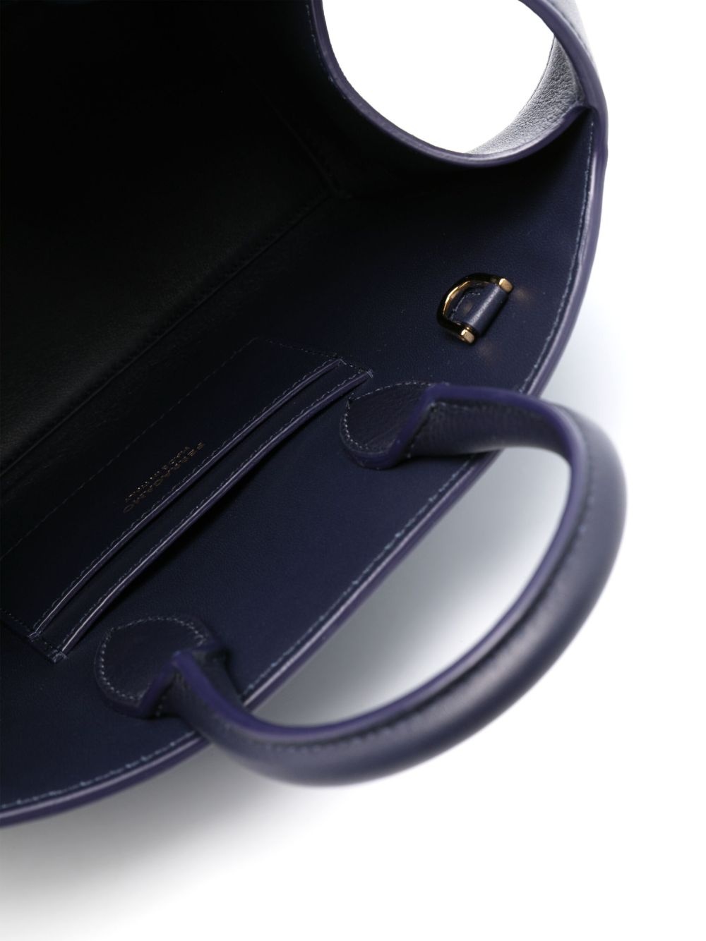 logo-print leather tote bag - 5