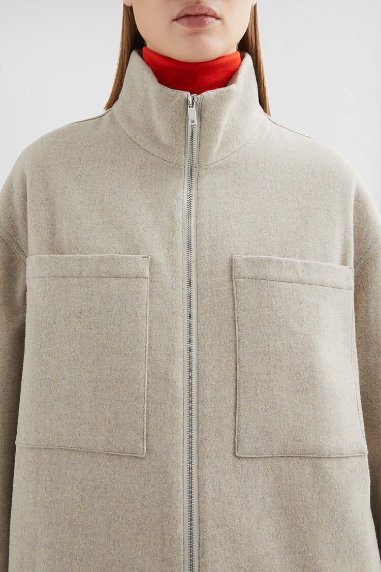 Felt Wool Padded Blouson - 3